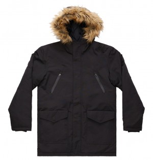 DC Shoes Bamberg - Wody-Resistant Parka Czarne | 84697OETV