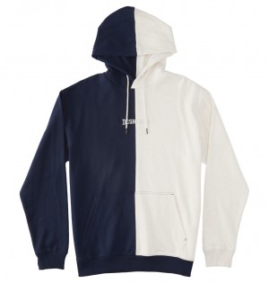 DC Shoes Baseline Ph - Hoodie Granatowe | 51274ONUM