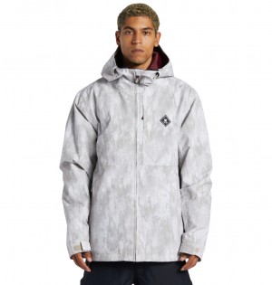 DC Shoes Basis Print - Technical Snow Jacket Sand Stone | 10864OAFJ