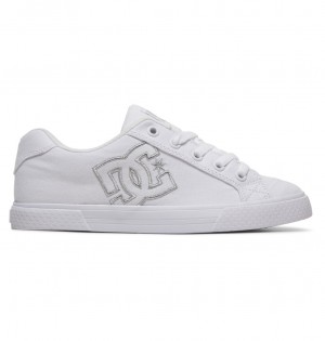 DC Shoes Chelsea Tx - Shoes Białe Srebrne | 46239STIO