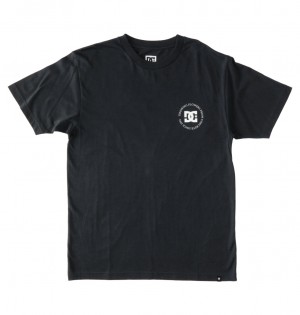 DC Shoes Concrete - T-Shirt Czarne | 08924PASZ