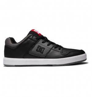 DC Shoes DC Cure - Skórzane Skate Shoes Czarne Szare | 93056MDZC