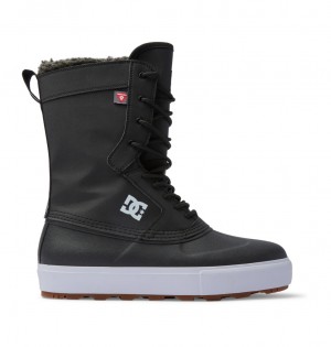 DC Shoes DC Reach - Wody-Resistant Shoes Czarne Białe | 49761XHBS