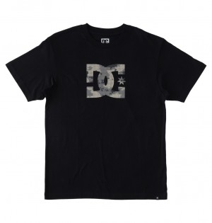 DC Shoes DC Star Fill - Krótkie Sleeve T-Shirt Czarne | 83576QHWJ