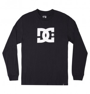 DC Shoes DC Star - Long Sleeve T-Shirt Czarne | 81075RTUD