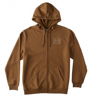 DC Shoes DC Zig Zag - Zip-Up Hoodie Otter | 45621ZFED