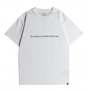 DC Shoes DCrave - T-Shirt Białe | 98250QSUN