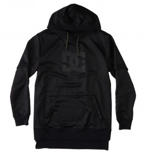 DC Shoes Dryden - Technical Hoodie Czarne | 79856GLZQ