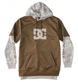 DC Shoes Dryden - Technical Hoodie Sand Stone | 15972ERYB