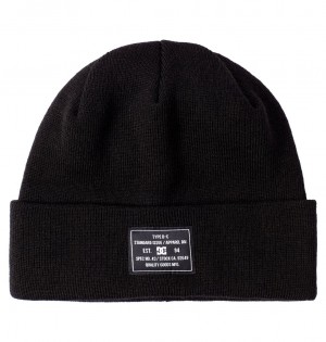 DC Shoes Frontline - Cuffed Beanie Czarne | 96721SMNB