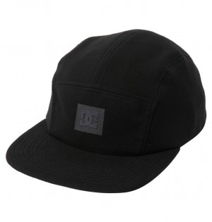 DC Shoes Full Sign - Snapback Cap Czarne | 84521NBIW