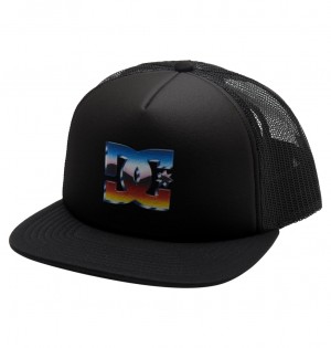 DC Shoes Gas Station - Trucker Cap Czarne | 01785USNK