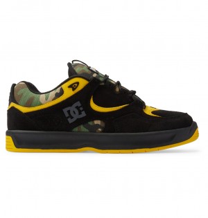 DC Shoes Kalynx Thrasher - Skórzane Shoes Czarne Camo | 60217WZRO