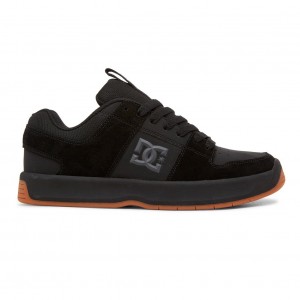 DC Shoes Lynx Zero - Skórzane Shoes Czarne | 84237EWJH