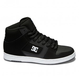 DC Shoes Manteca 4 Hi - High-Top Shoes Czarne Białe | 03681ZPTW