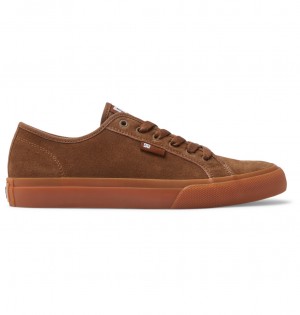 DC Shoes Manual Le - Shoes Brązowe | 69382CBDK