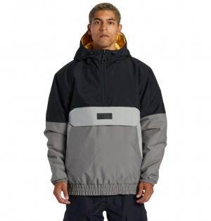 DC Shoes Nexus - Technical Reversible Anorak Snow Jacket Czarne | 79368LFHB