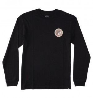 DC Shoes Old Head - Long Sleeve T-Shirt Czarne | 14892GLHT