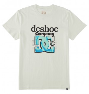 DC Shoes Overspray - T-Shirt Białe | 97502RAMX