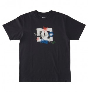 DC Shoes Scribble - T-Shirt Ebony | 31046DJGO