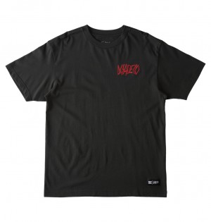 DC Shoes Slayer Shoeco - T-Shirt Czarne | 57960TJFS