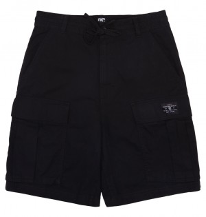 DC Shoes Tundra - Cargo Shorts Czarne | 67814AQIY