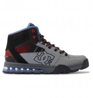 DC Shoes Versatile Hi WR - Koronkowe-Up Boots Szare Niebieskie | 31762KWND