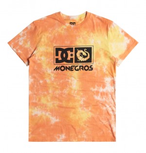 DC Shoes x Monegros - T-Shirt Pomarańczowe | 02195WERK