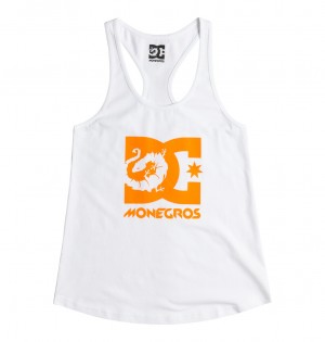 DC Shoes x Monegros - Vest Top Białe | 73418EQAT