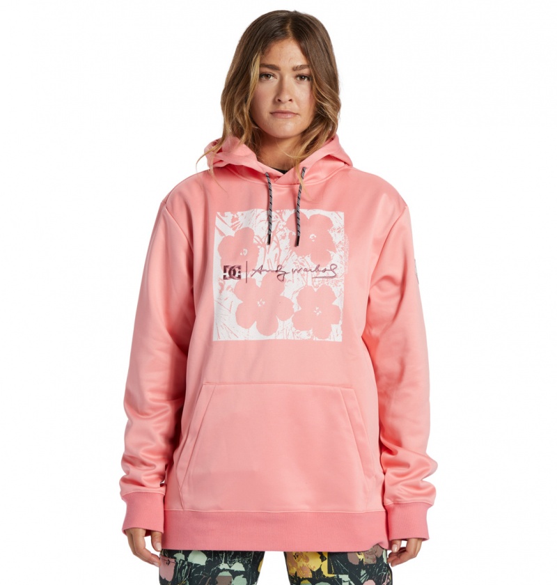 DC Shoes Andy Warhol x - Technical Fleece Różowe | 08196FIUX