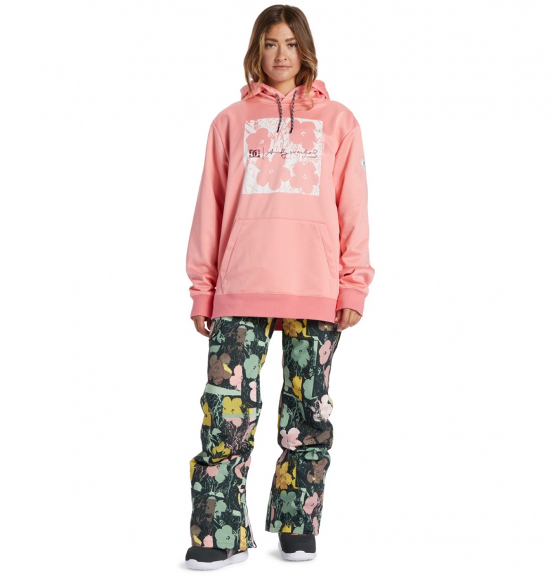 DC Shoes Andy Warhol x - Technical Fleece Różowe | 08196FIUX