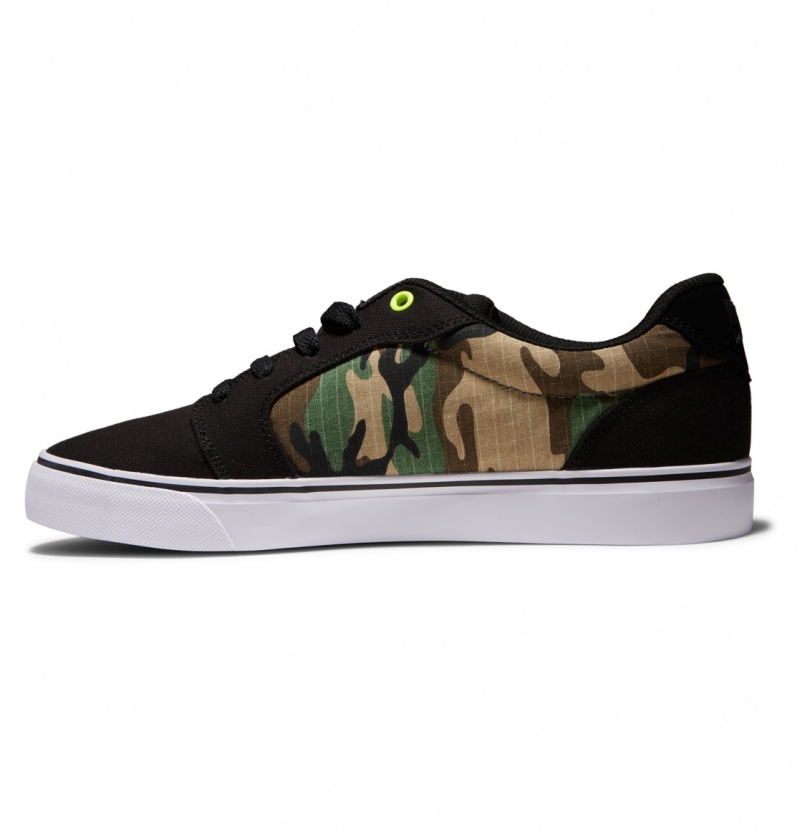 DC Shoes Anvil Tx Se - Shoes Czarne Camo | 78631NDJQ