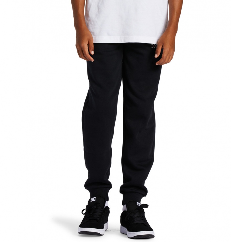 DC Shoes Baseline Boy - Joggers 10-16 Czarne | 85042ADSE