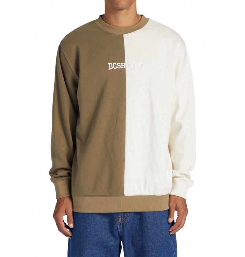 DC Shoes Baseline - Sweatshirt Capers / Oat Heather | 32061UQNL