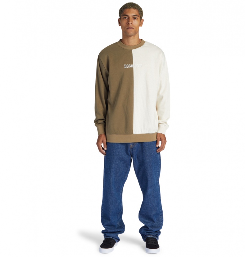 DC Shoes Baseline - Sweatshirt Capers / Oat Heather | 32061UQNL