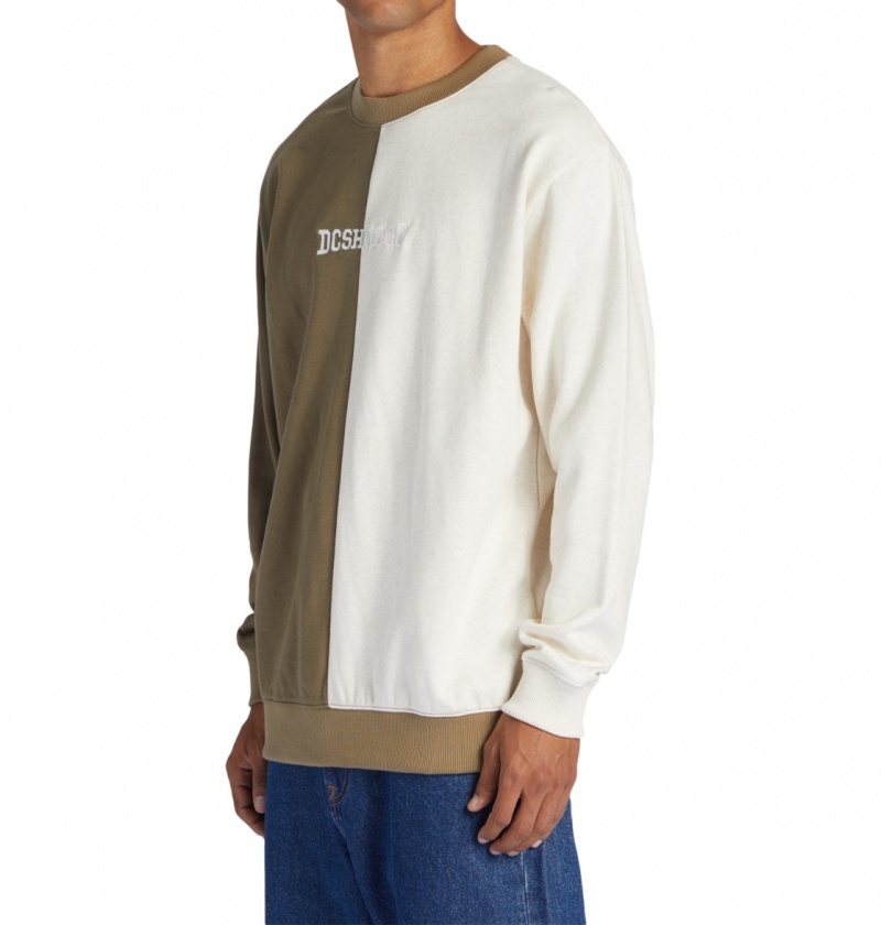 DC Shoes Baseline - Sweatshirt Capers / Oat Heather | 32061UQNL