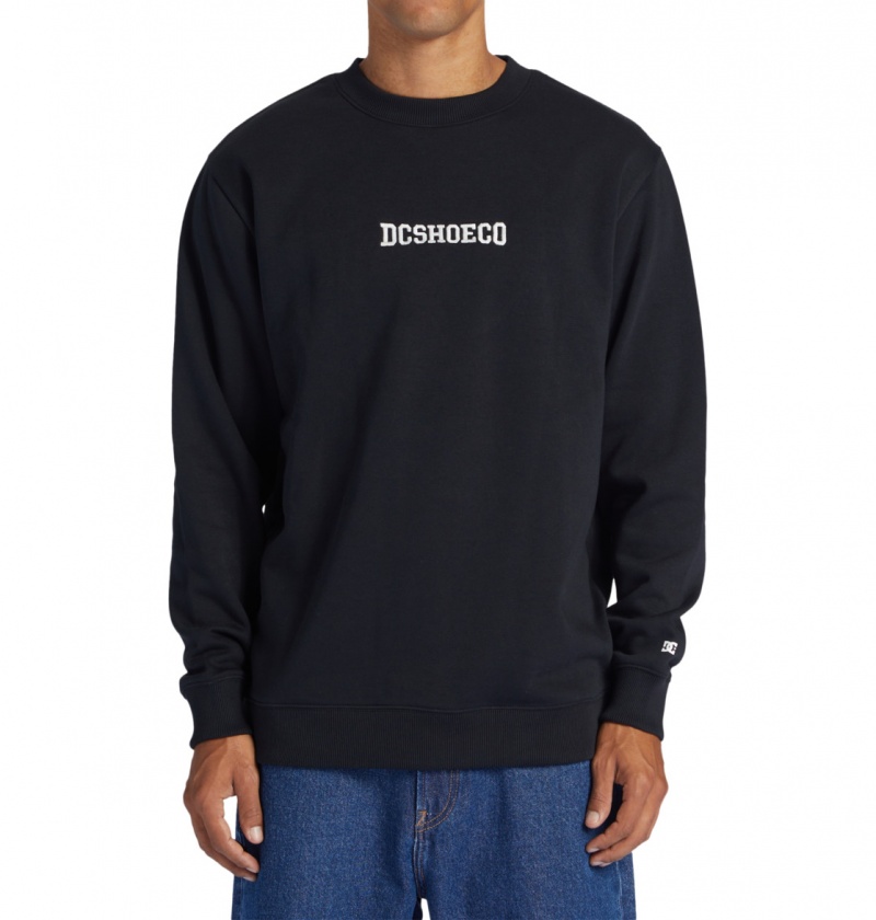 DC Shoes Baseline - Sweatshirt Czarne | 30419IWXY