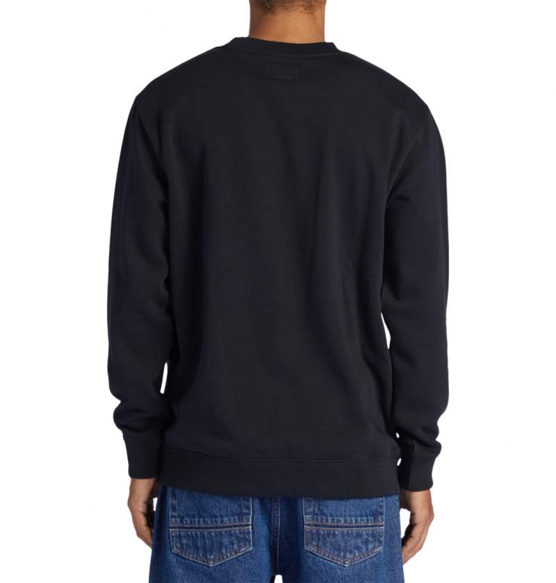 DC Shoes Baseline - Sweatshirt Czarne | 30419IWXY