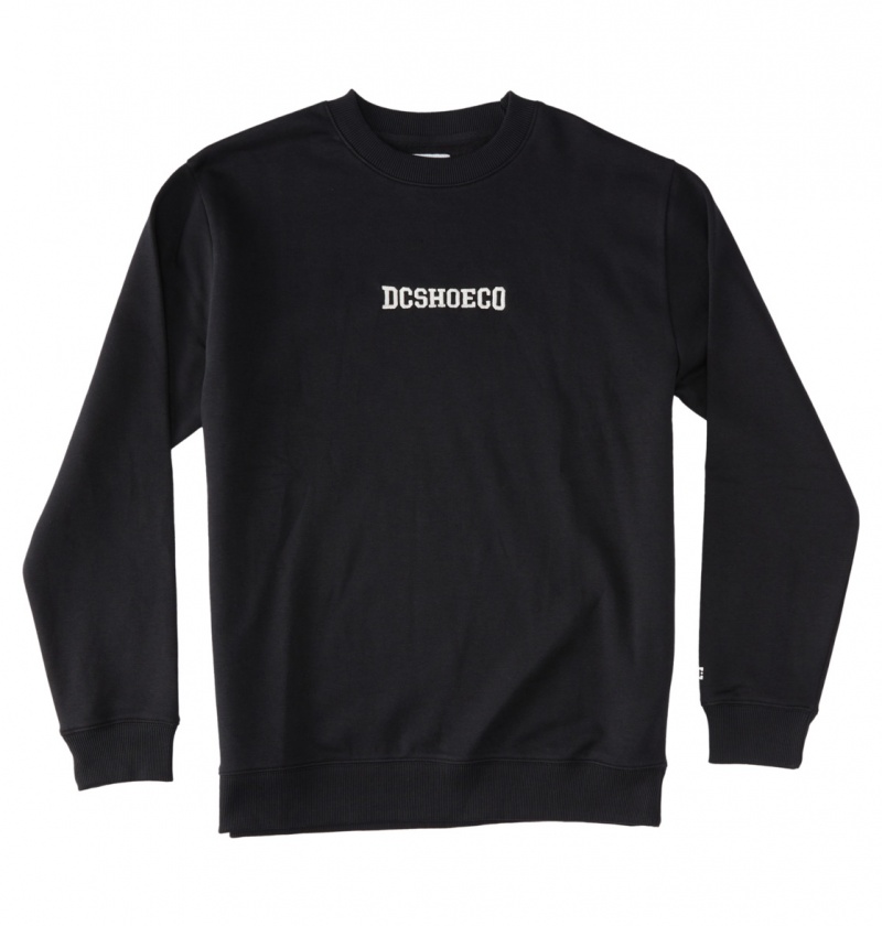 DC Shoes Baseline - Sweatshirt Czarne | 30419IWXY