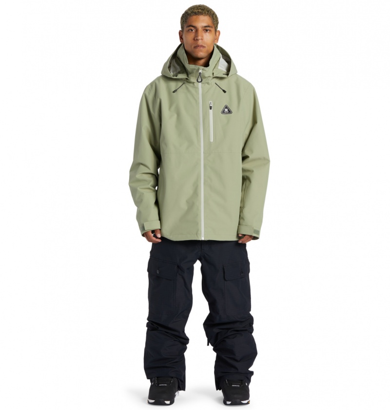 DC Shoes Basis 30K - Technical Snow Jacket Zielone | 81240DVFL