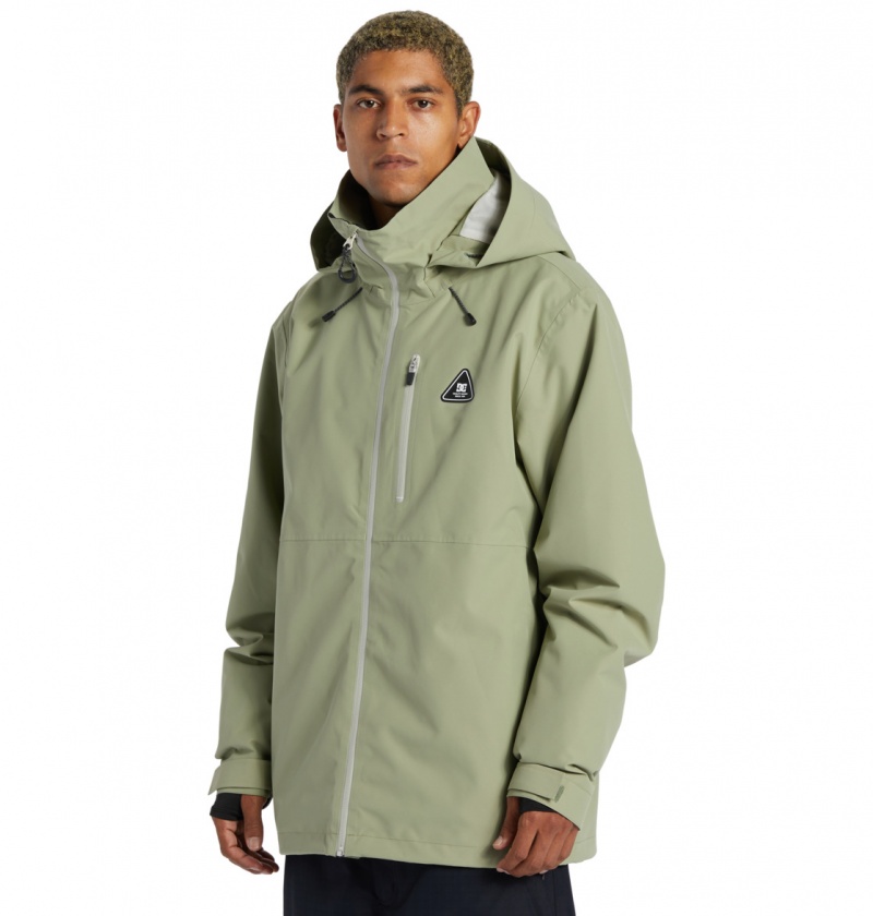 DC Shoes Basis 30K - Technical Snow Jacket Zielone | 81240DVFL