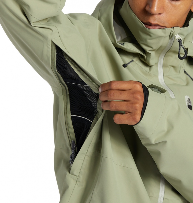 DC Shoes Basis 30K - Technical Snow Jacket Zielone | 81240DVFL