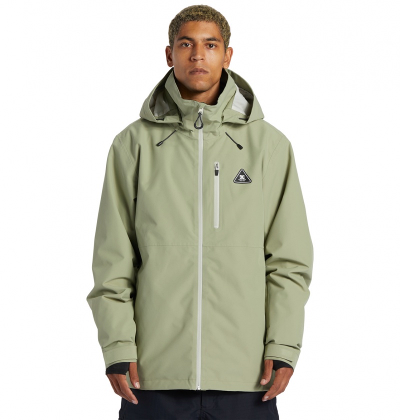 DC Shoes Basis 30K - Technical Snow Jacket Zielone | 81240DVFL