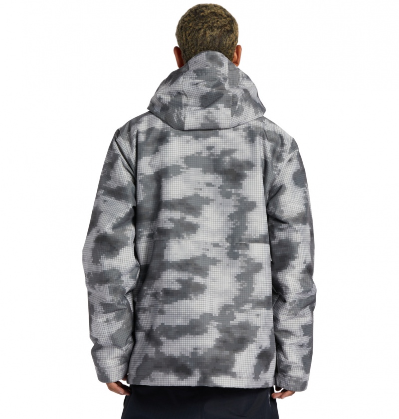 DC Shoes Basis Print - Technical Snow Jacket Cloud Cover | 07132RQJD