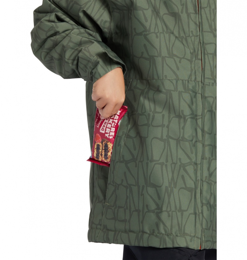 DC Shoes Basis Print - Technical Snow Jacket 8-16 Standards | 56401JNXZ