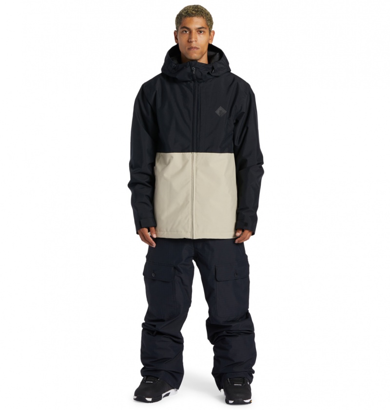 DC Shoes Basis - Technical Snow Jacket Czarne | 78546FBEI