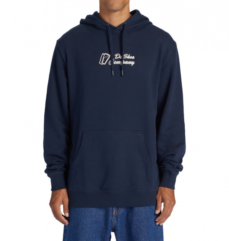 DC Shoes Big Willys - Hoodie Granatowe | 18504PMOE