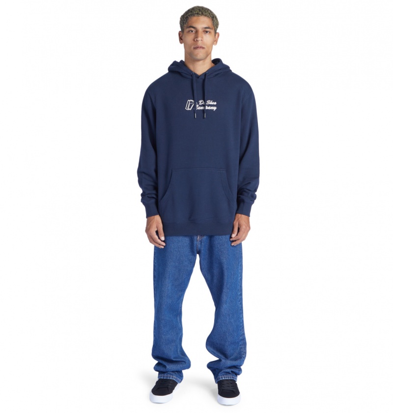 DC Shoes Big Willys - Hoodie Granatowe | 18504PMOE