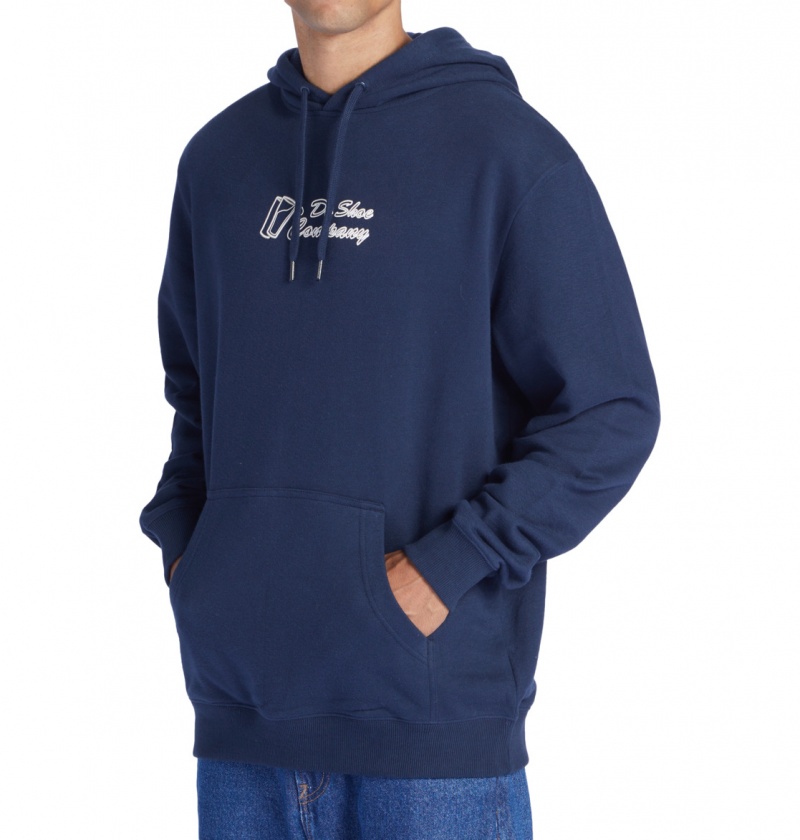 DC Shoes Big Willys - Hoodie Granatowe | 18504PMOE