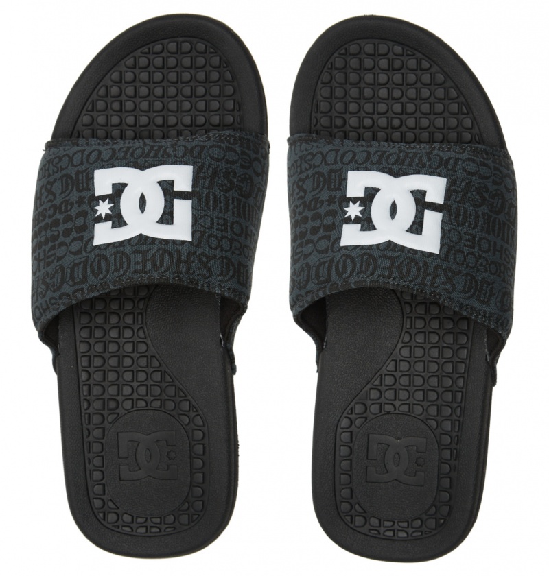 DC Shoes Bolsa - Sandals Czarne Białe | 84163EDVF